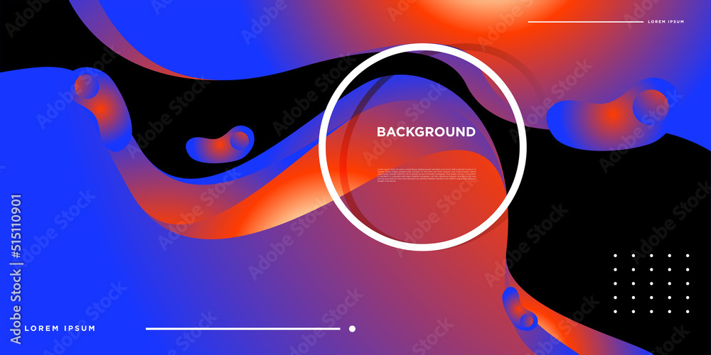 Vector Colorful gradient abstract minimalist background for banner and landing page