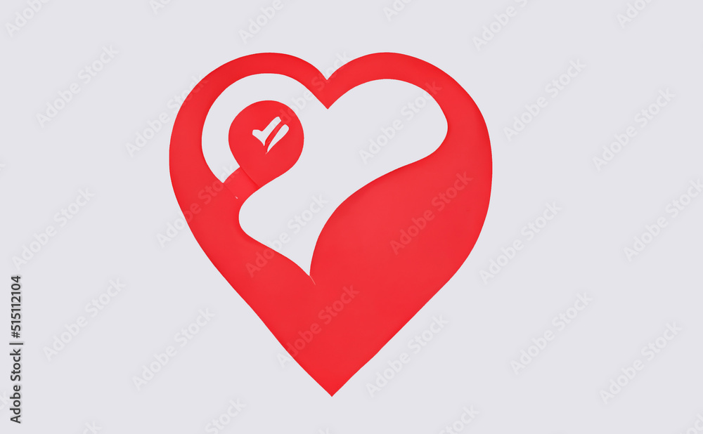 Heart Attack awareness concept, heart illness 3d rendering Heart Attack awareness concept, heart illness 3d rendering