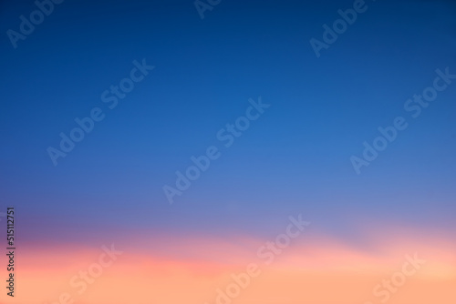 sky background, soft pastel, gradient blue pink and orange © SusaZoom