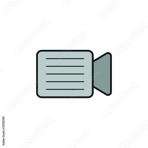 camera recorder vector for website symbol icon presentation