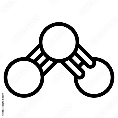 carbon dioxide line icon