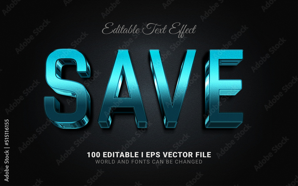 save text effect