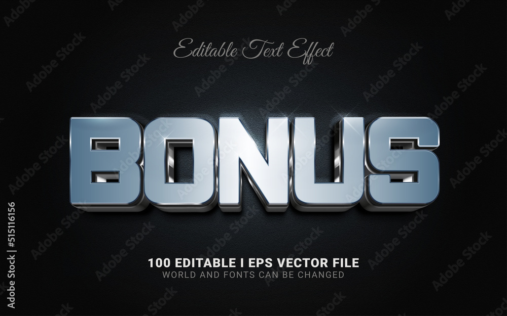 Obraz premium bonus text effect