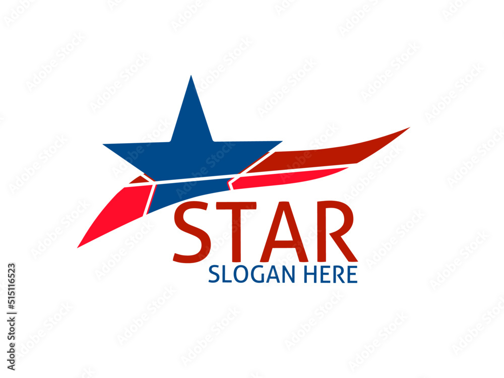 elegant star logo. suitable for business logos, technology, games, multimedia and others
