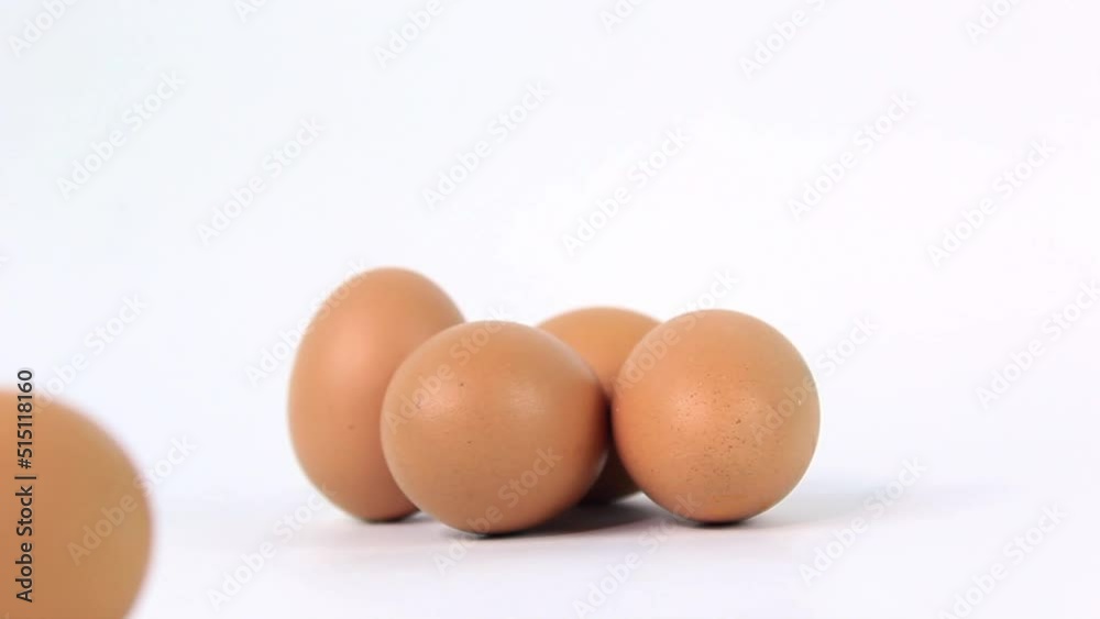 GROUP of eggs on white background used cooking GROUP of eggs on white background used cooking