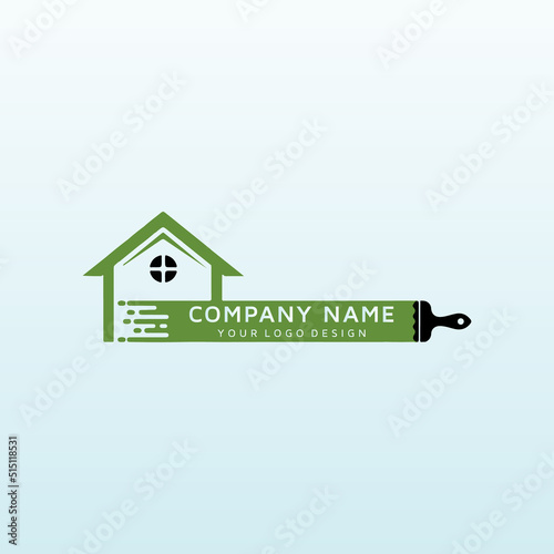 bring a brush real estate logo design