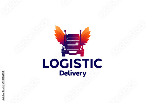 Logo for Logistic and Delivery truck company