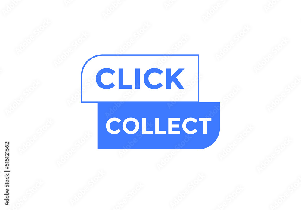 Click and collect concept vector illustration. Click and collect speech bubble
Click and collect concept vector illustration. Click and collect speech bubble