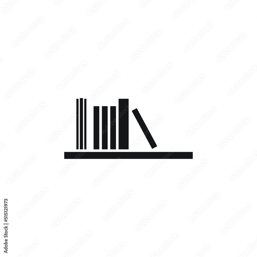 Obraz premium bookshelf vector for website symbol icon presentation