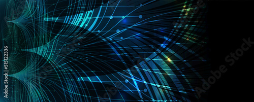 Neural network concept. Connected cells with links. High technology process. Abstract background