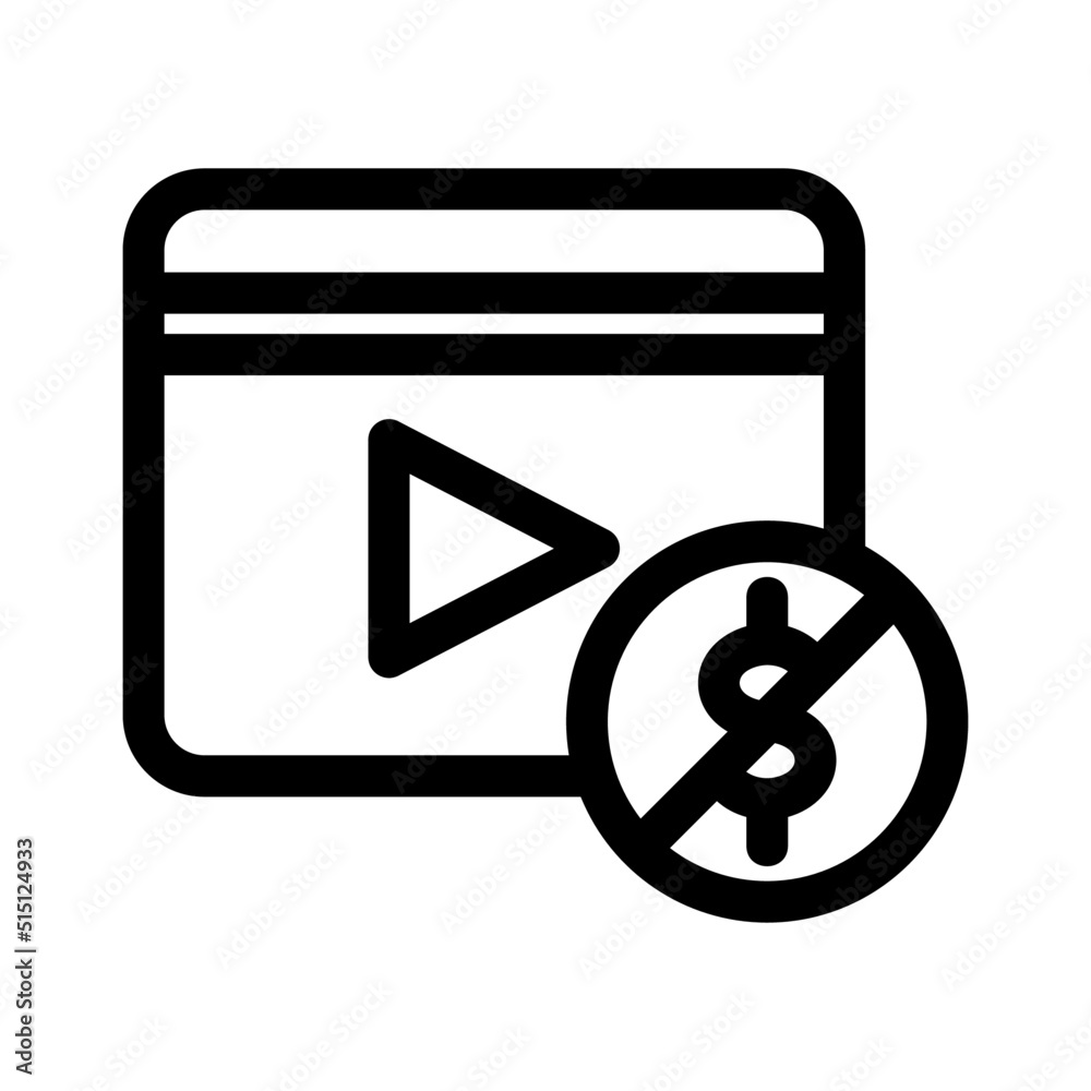 no monetization icon or logo isolated sign symbol vector illustration - high quality black style vector icons
no monetization icon or logo isolated sign symbol vector illustration - high quality black style vector icons