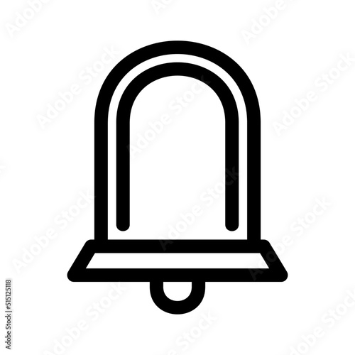 notification bell  icon or logo isolated sign symbol vector illustration - high quality black style vector icons
