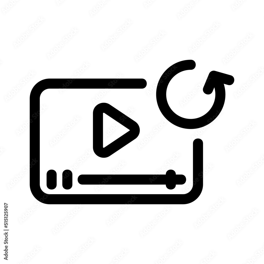 repeat video icon or logo isolated sign symbol vector illustration - high quality black style vector icons
repeat video icon or logo isolated sign symbol vector illustration - high quality black style vector icons