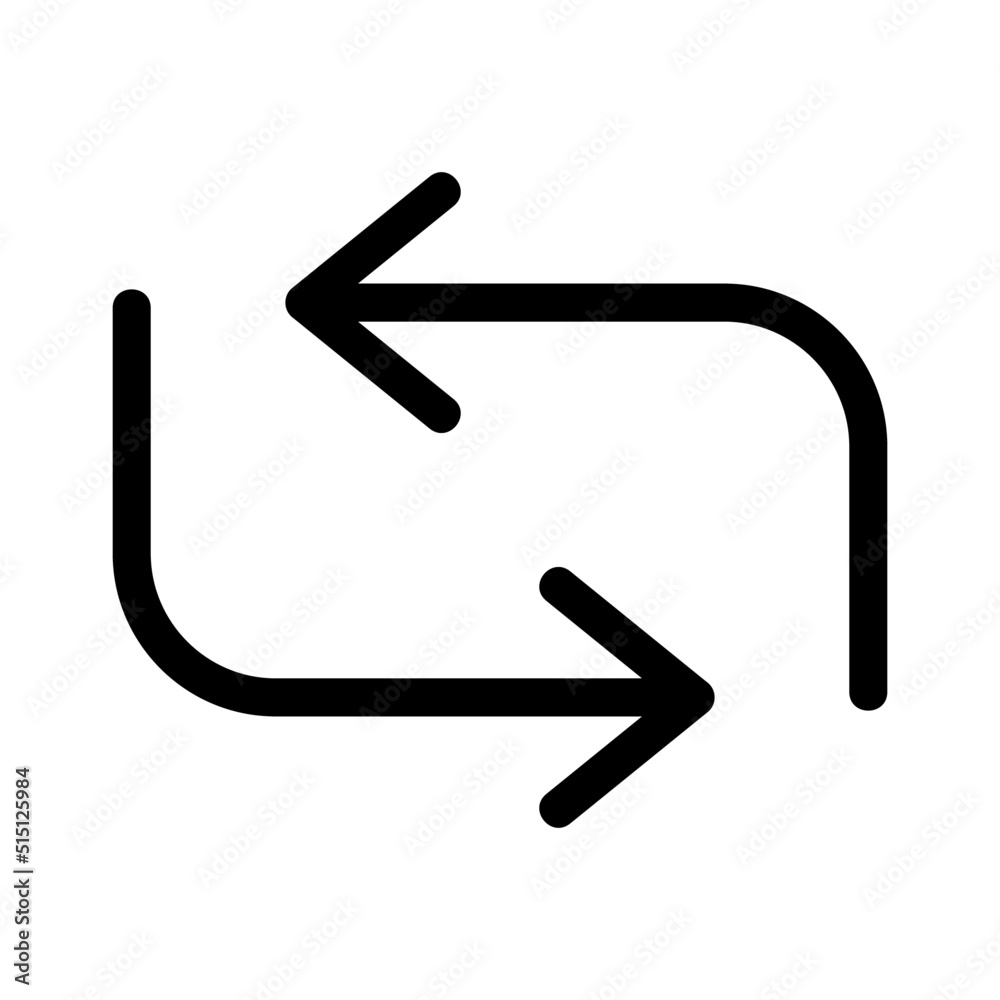 repeat icon or logo isolated sign symbol vector illustration - high quality black style vector icons
