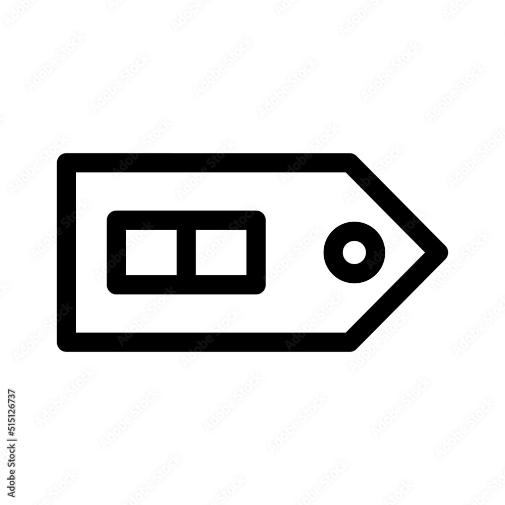 Obraz premium tag icon or logo isolated sign symbol vector illustration - high quality black style vector icons 