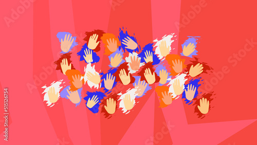 handprints of cavemen in a cave