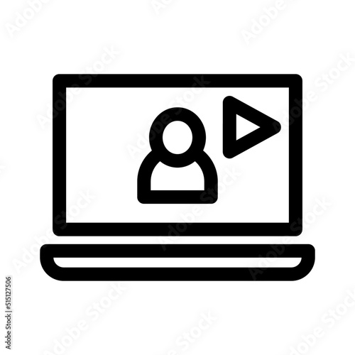 youtuber icon or logo isolated sign symbol vector illustration - high quality black style vector icons
