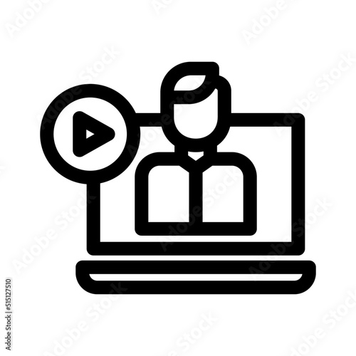youtuber icon or logo isolated sign symbol vector illustration - high quality black style vector icons
