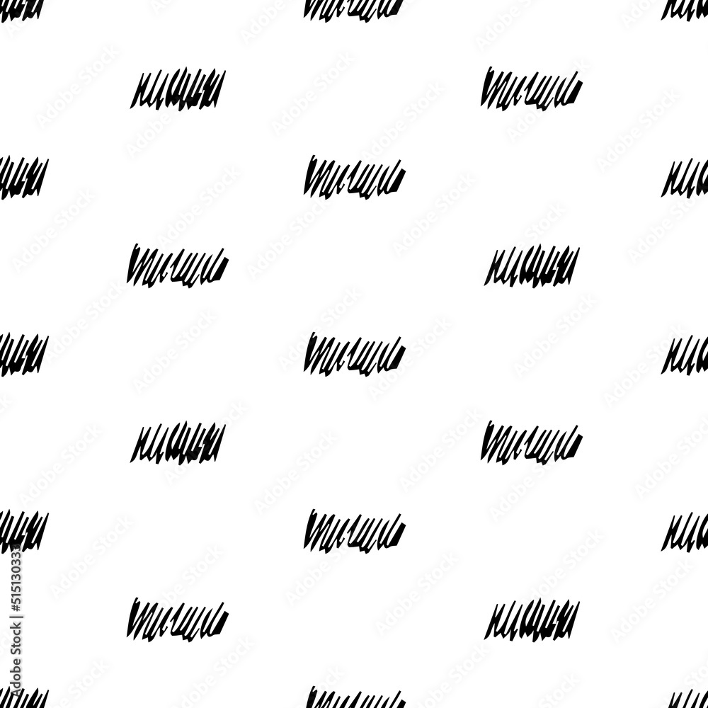 Seamless pattern with black pencil brushstrokes Seamless pattern with black pencil brushstrokes