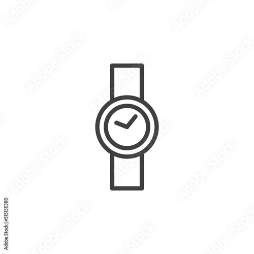 Wristwatch line icon