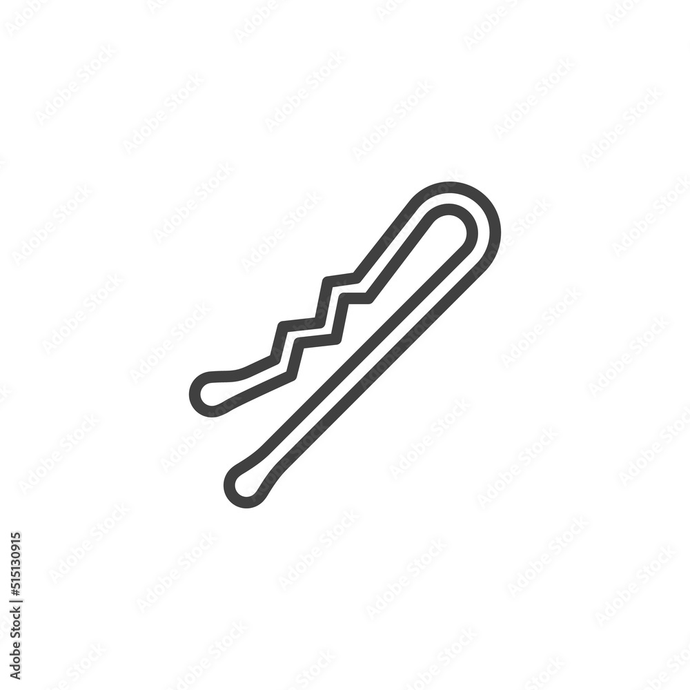 Fototapeta premium Hairpin line icon