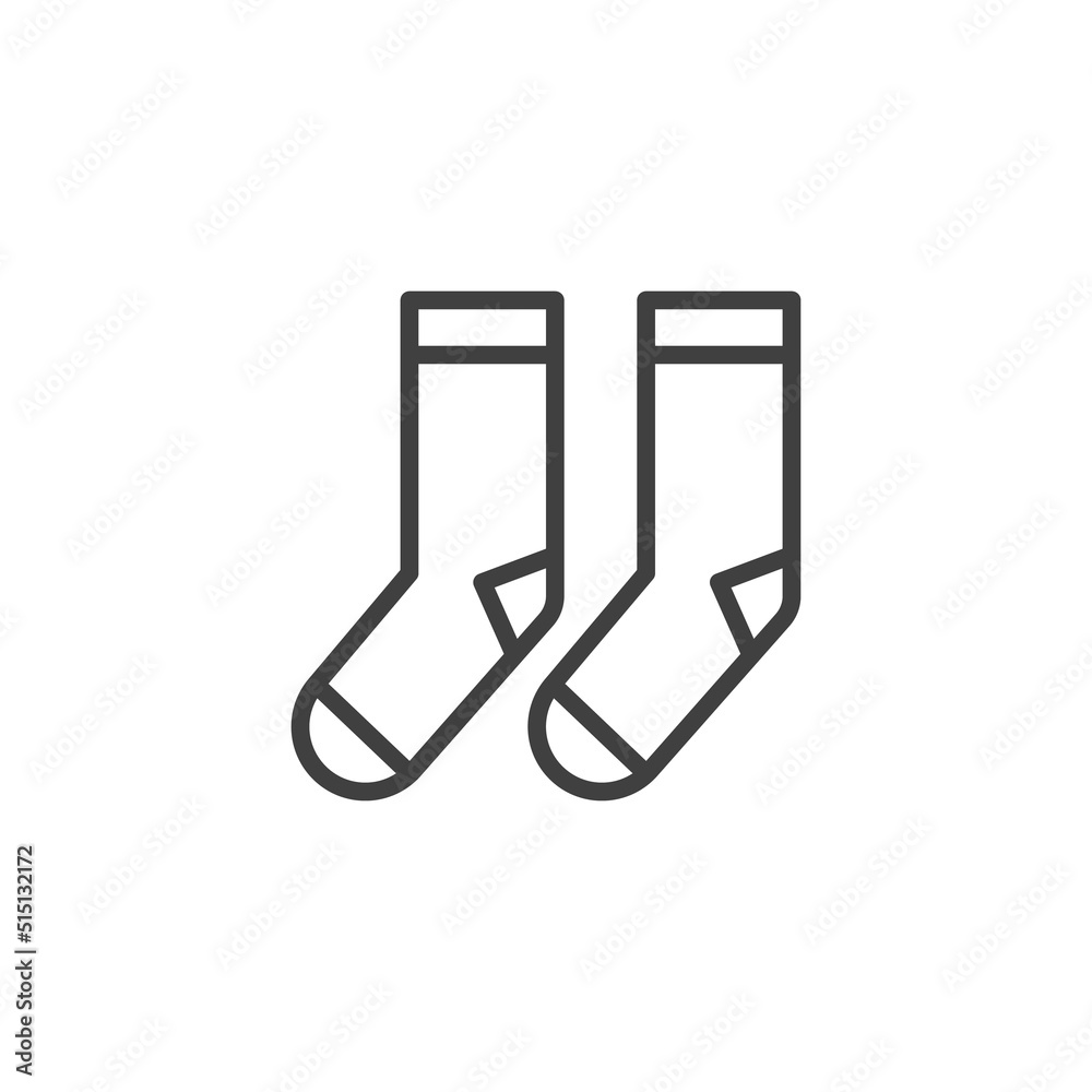 Socks line icon Socks line icon