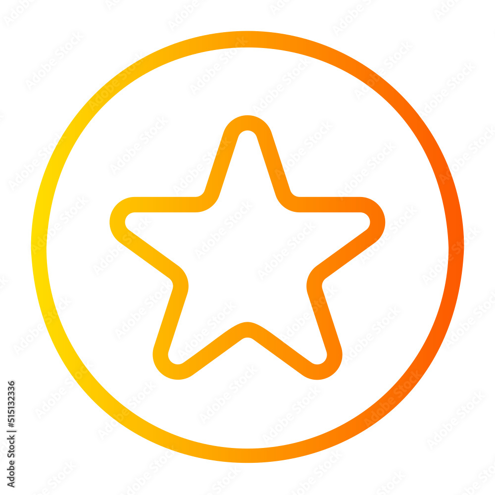 Star gradient icon Star gradient icon