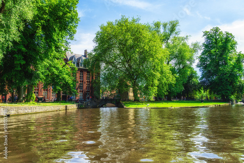 lake of love in Minnewater park in Bruges Belgium
