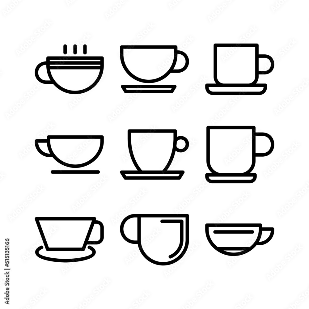 coffee cup icon or logo isolated sign symbol vector illustration - high quality black style vector icons

