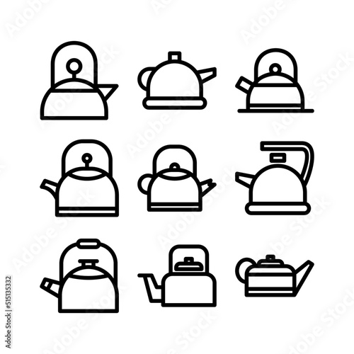 kettle icon or logo isolated sign symbol vector illustration - high quality black style vector icons
