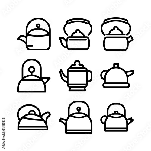 kettle icon or logo isolated sign symbol vector illustration - high quality black style vector icons
