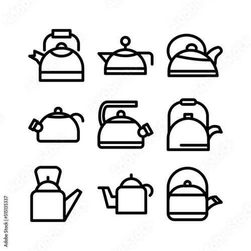 kettle icon or logo isolated sign symbol vector illustration - high quality black style vector icons
