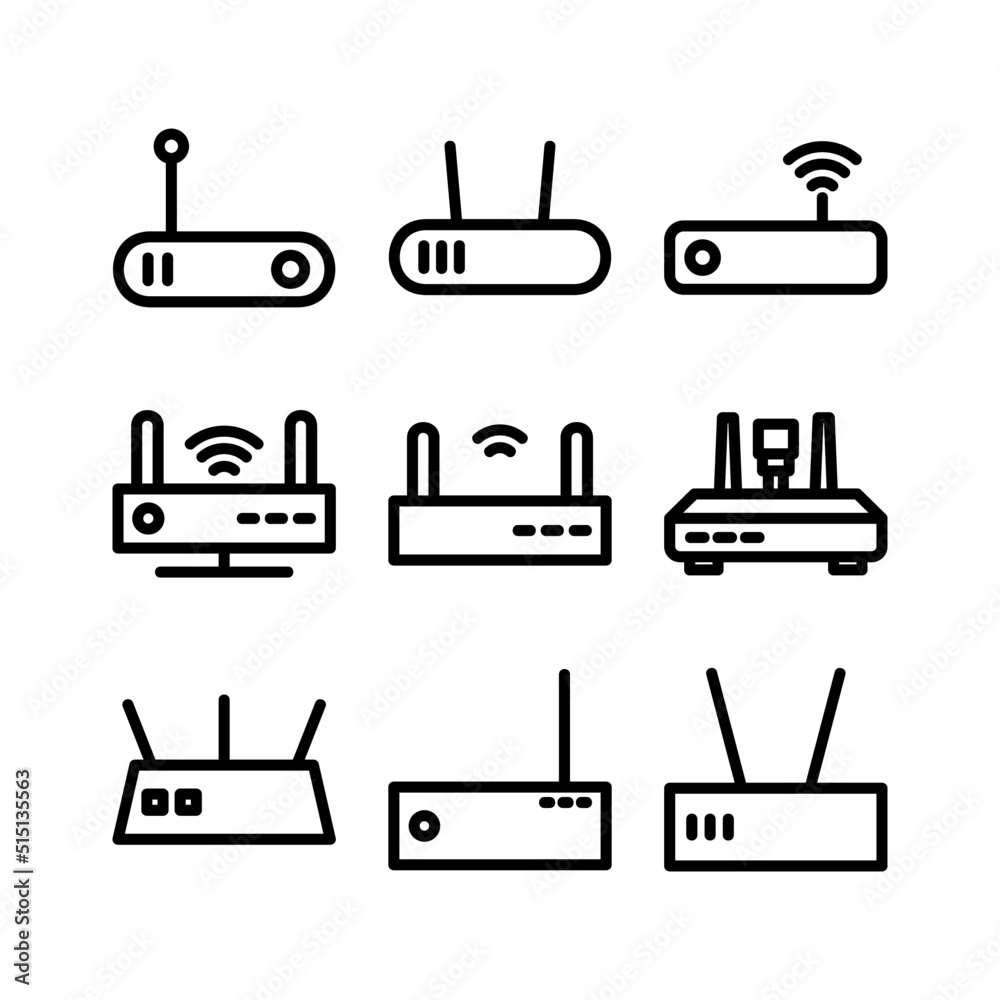 router icon or logo isolated sign symbol vector illustration - high quality black style vector icons
