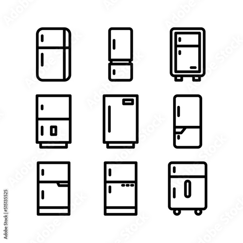 refrigerator icon or logo isolated sign symbol vector illustration - high quality black style vector icons
