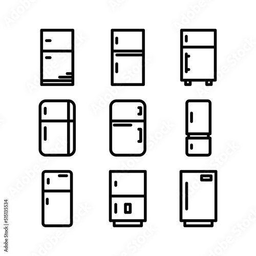 refrigerator icon or logo isolated sign symbol vector illustration - high quality black style vector icons
