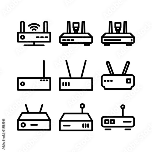 router icon or logo isolated sign symbol vector illustration - high quality black style vector icons
