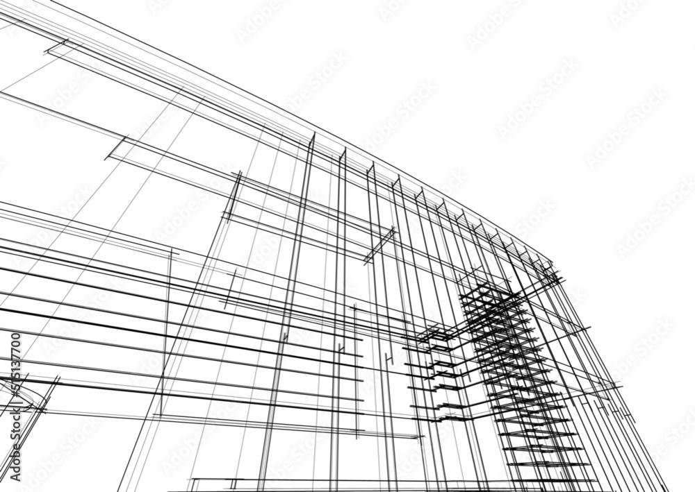 drawing of a building drawing of a building