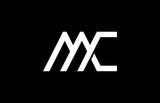 Letter MC CM Logo Alphabet Design Icon Vector Symbol