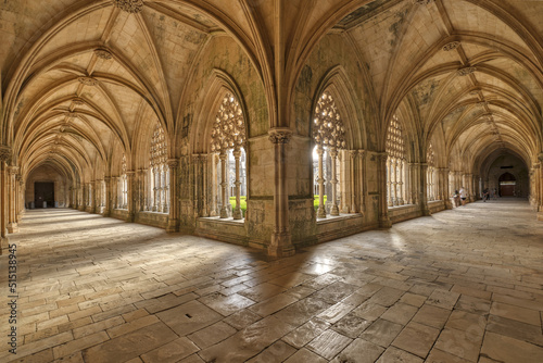 The Royal Cloister or King John I in Batalha monastery  Portugal