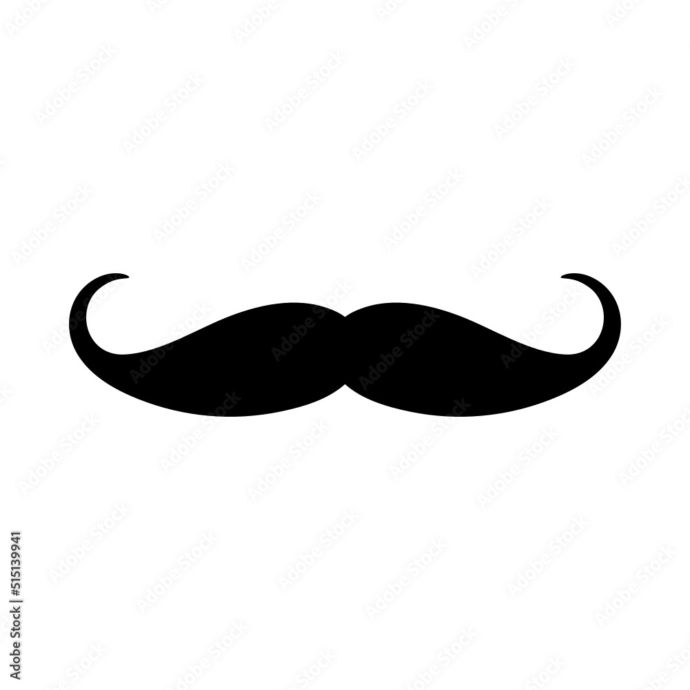 Solid icon for Curl mustache Solid icon for Curl mustache