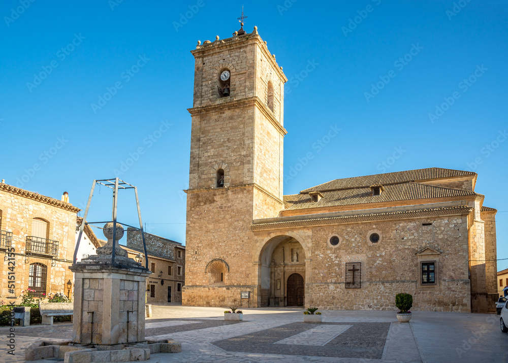 View at the Church of San Antonio at the place in El Toboso, Spain