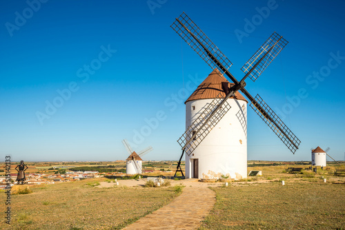 Windmills in area of Mota del Cuervo - Spain