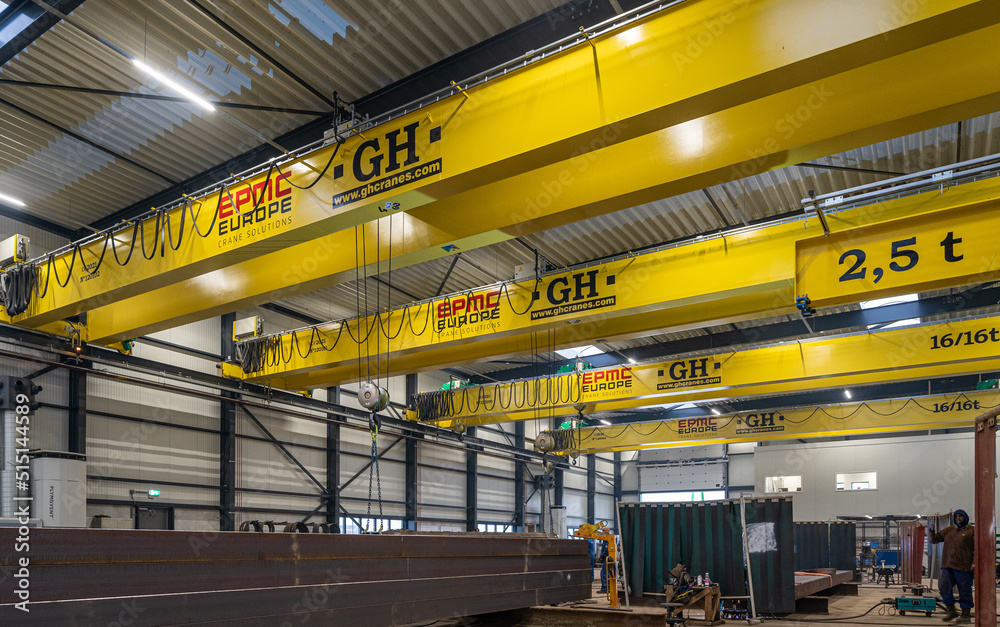 Interior Of A Steel Factory With Steel Posts And Beams And Where interior-of-a-steel-factory-with-steel-posts-and-beams-and-where