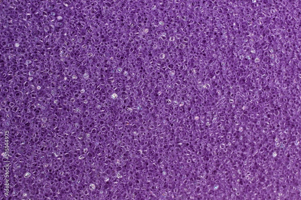 sponge for washing dishes purple color close-up