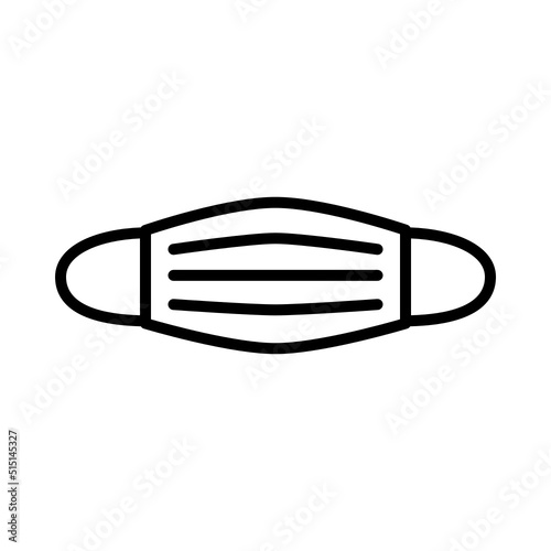 Black line icon for Mask