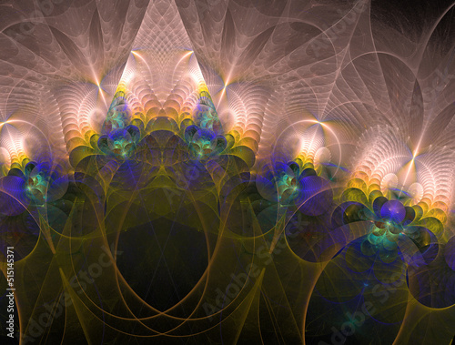 Imaginatory fractal abstract background Image