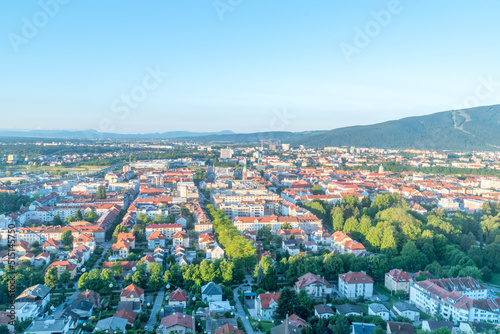 Early morning view on Maribor city center in Slovenia. Maribor is second-largest city in Slovenia. © Robson90