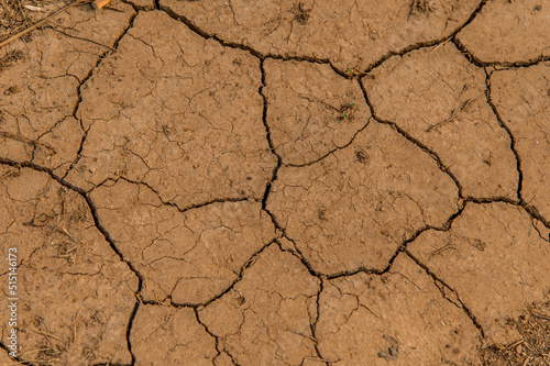Dry land with cracks