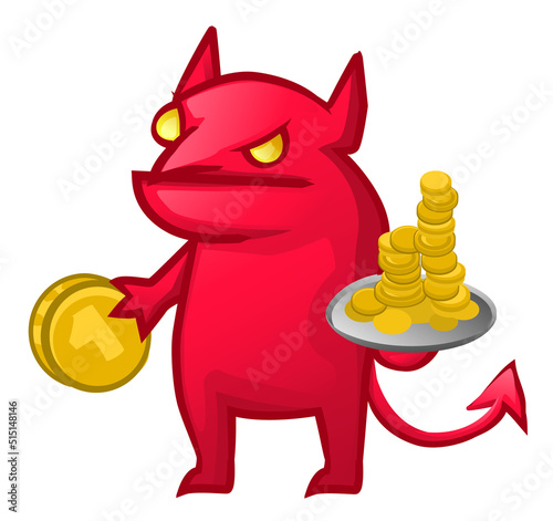 Devil Bursar Cartoon