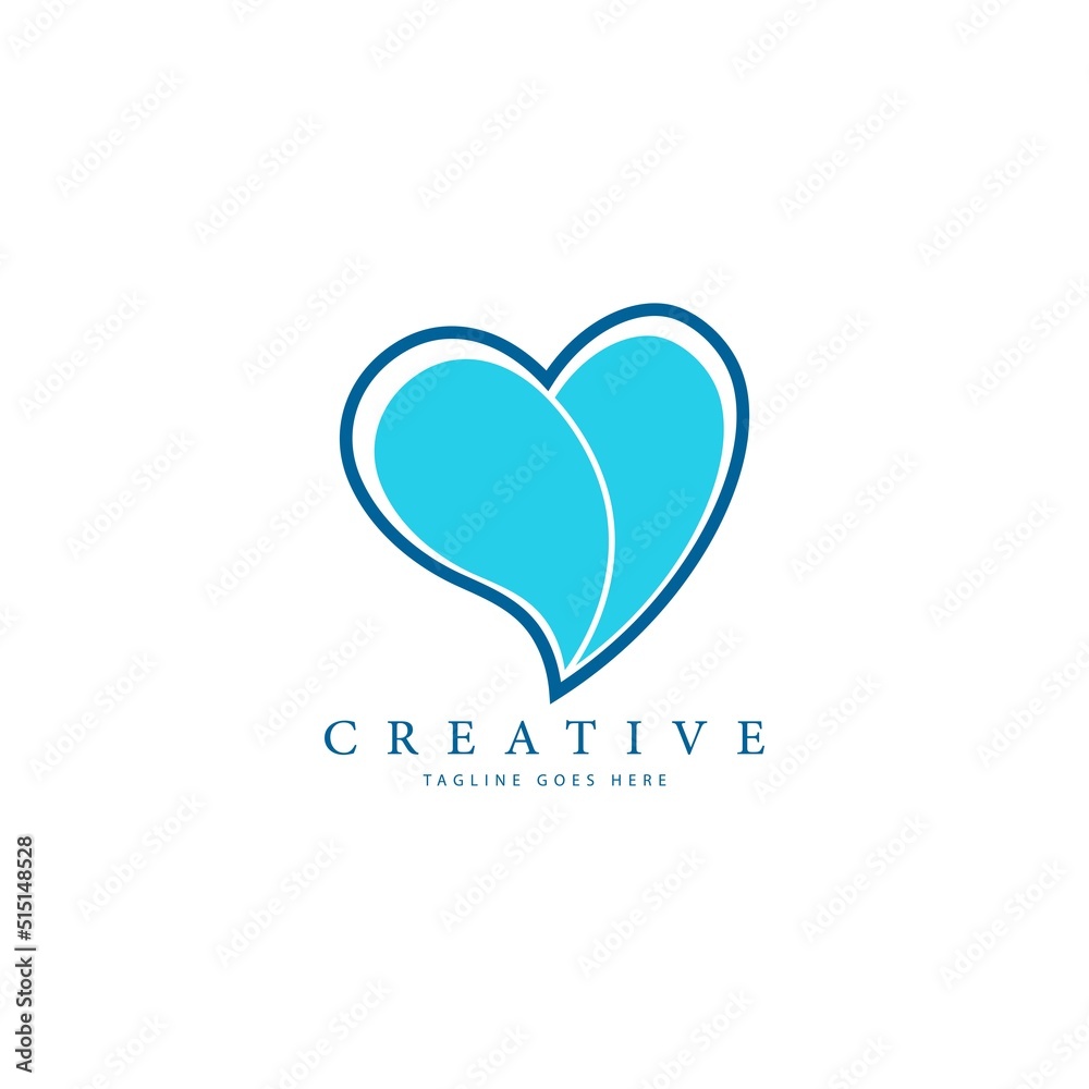 heart eco leaves logo icon design template elements heart eco leaves logo icon design template elements